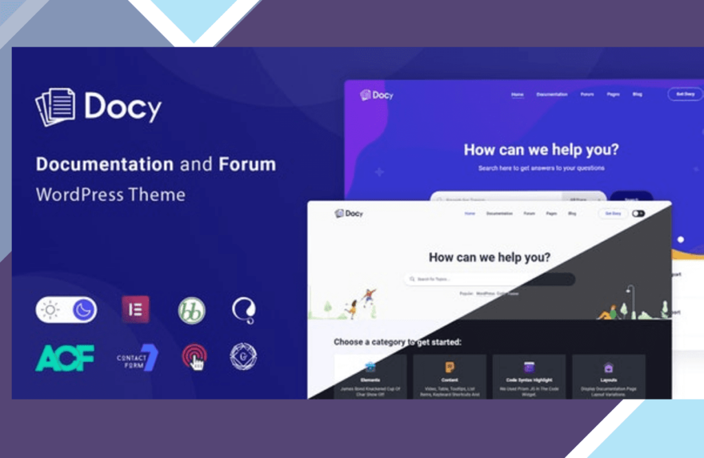 Docy – Documentation and Knowledge base WordPress Theme with Helpdesk Forum
