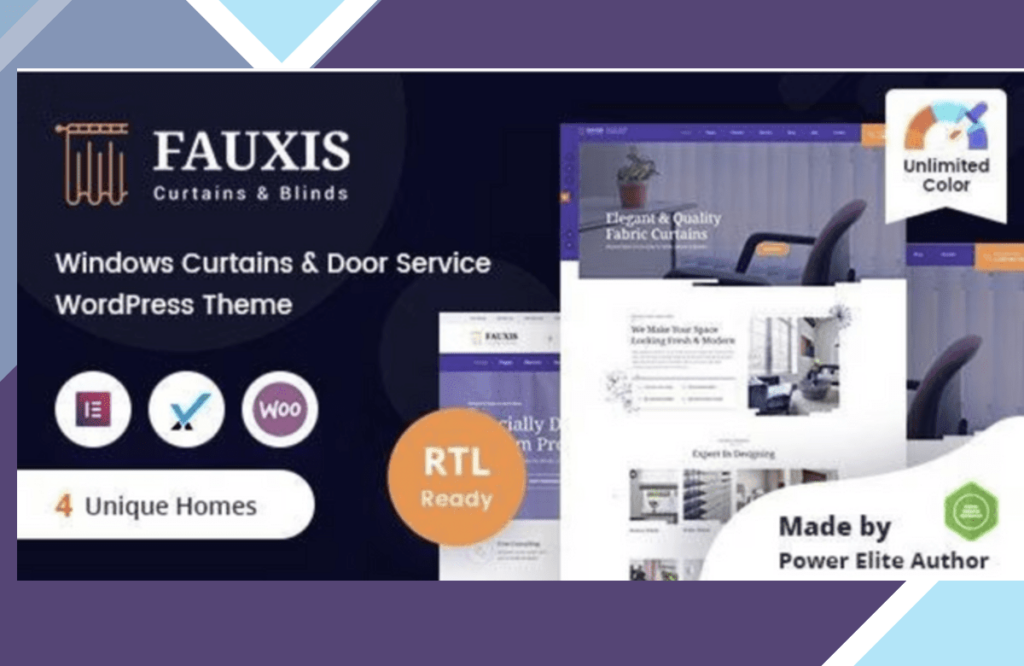 Fauxis – Windows Curtains WordPress Theme + RTL