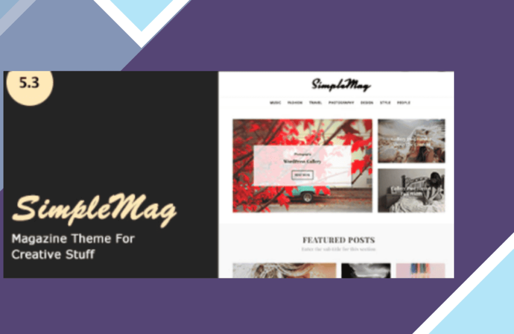 SimpleMag – Magazine theme for creative stuff