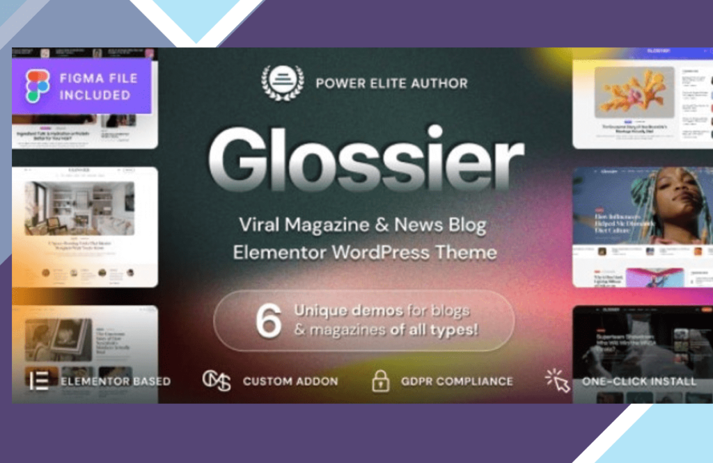 Glossier – Newspaper and Viral Magazine WordPress Theme