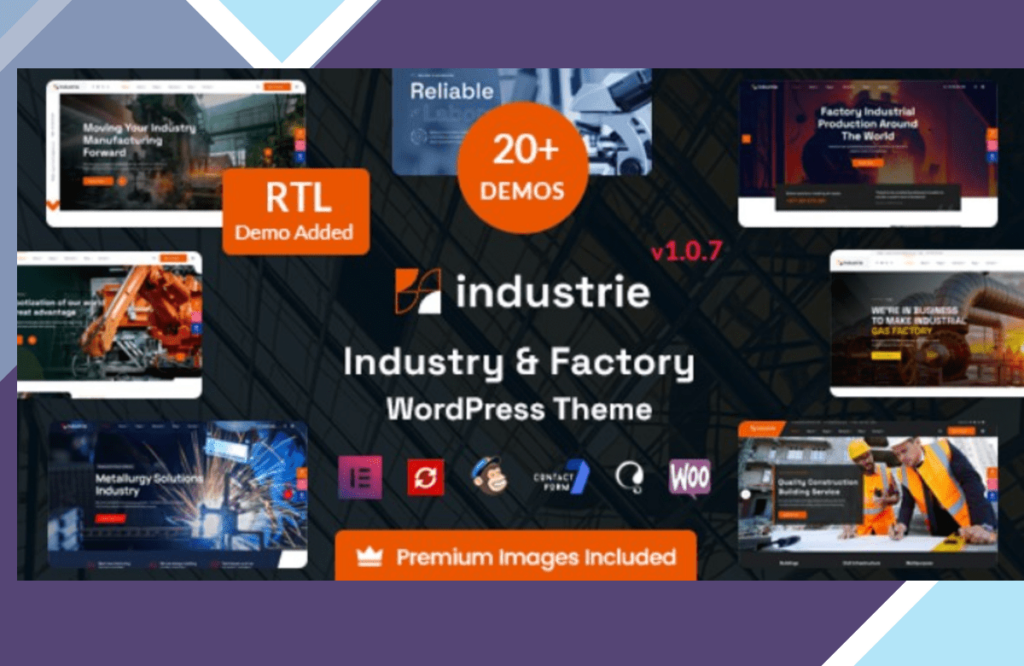 Industrie – Factory and Industry WordPress Theme