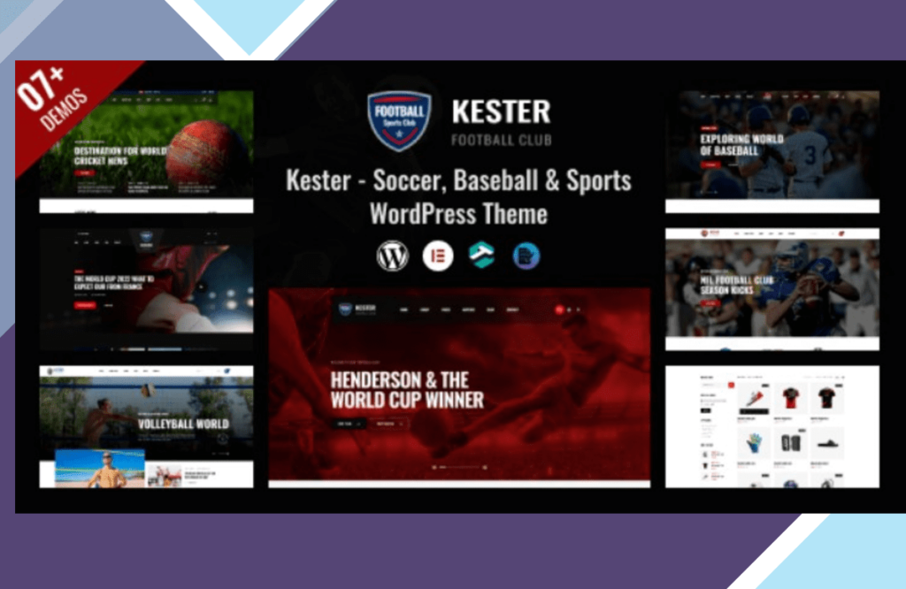 Kester – Soccer Club and Sports News WordPress Theme