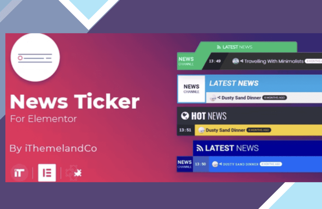 News Ticker For Elementor