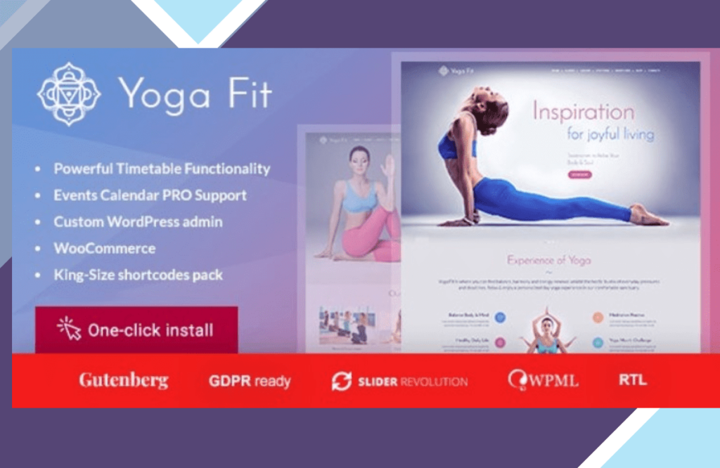 Yoga Fit – Sports, Fitness and Gym WordPress Theme