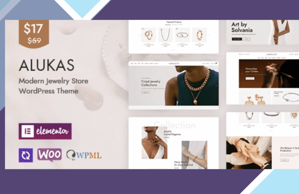 Alukas – Modern Jewelry Store WordPress Theme