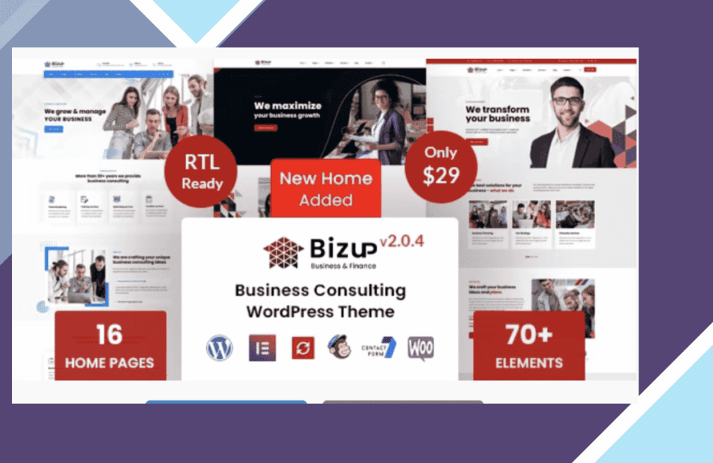 Bizup – Business Consulting WordPress Theme