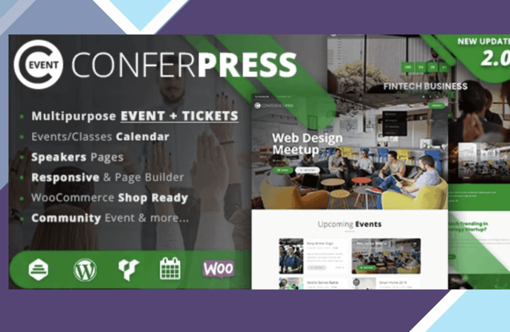ConferPress – Multipurpose Event Tickets WordPress Theme
