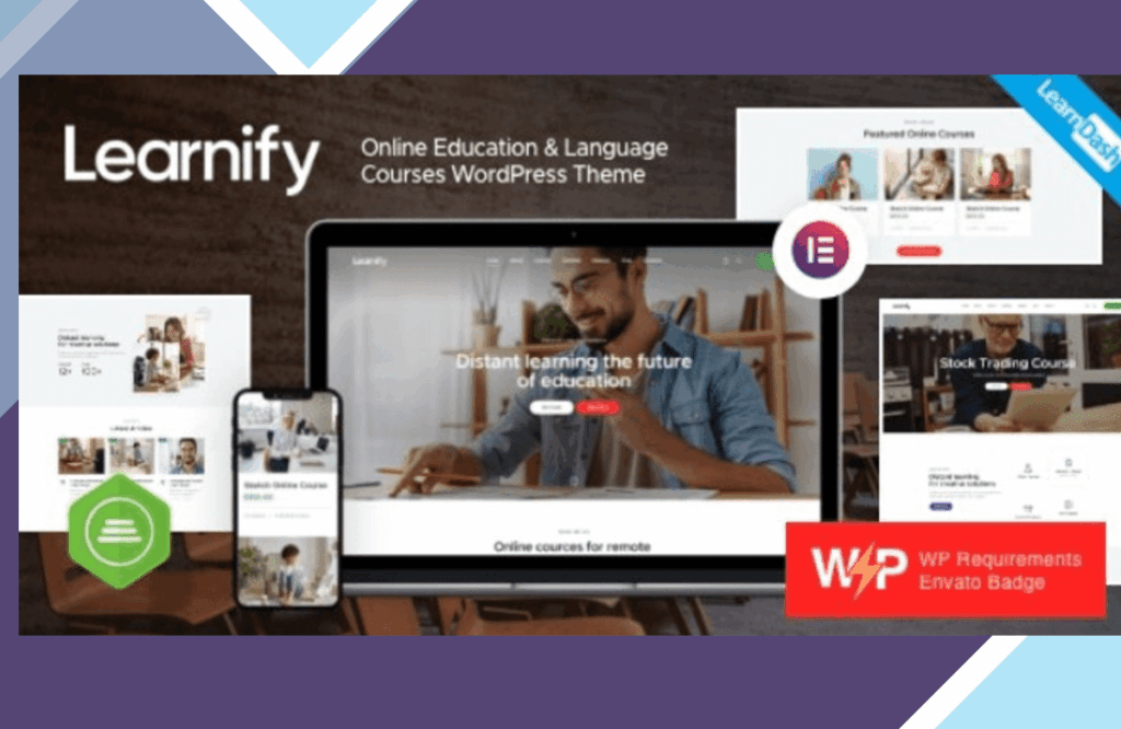Learnify – Online Education Courses WordPress Theme