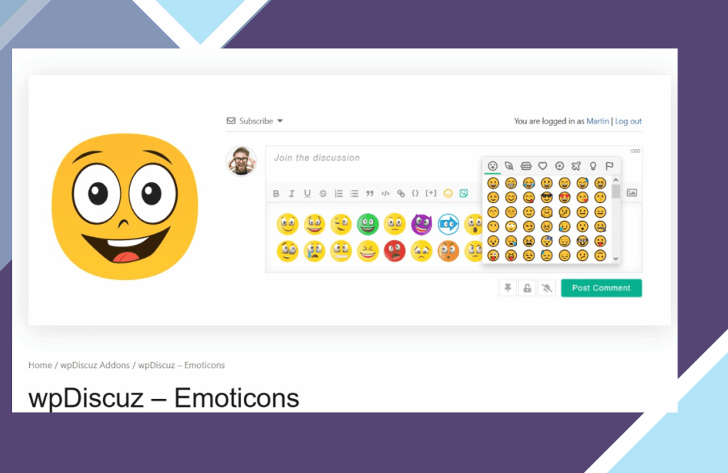 wpDiscuz – Emoticons