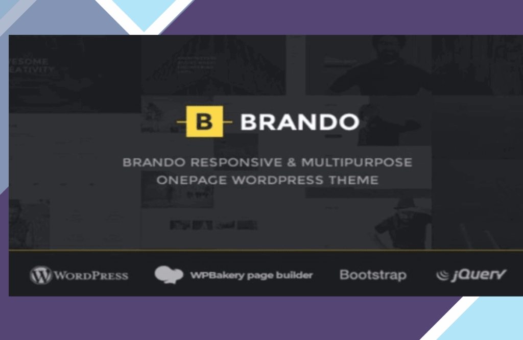 Brando – Responsive and Multipurpose OnePage WordPress Theme