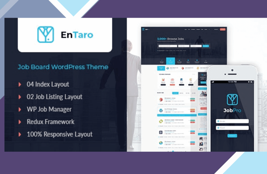 Entaro – Job Portal WordPress Theme
