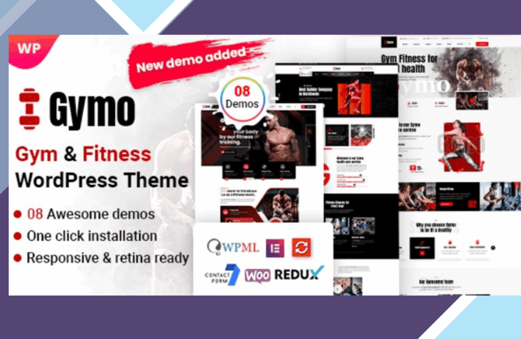 Gymo – Gym and Fitness WordPress Theme
