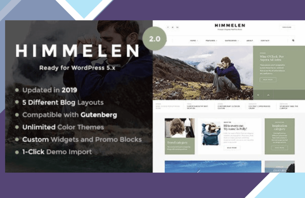 Himmelen – Personal Minimal WordPress Blog Theme