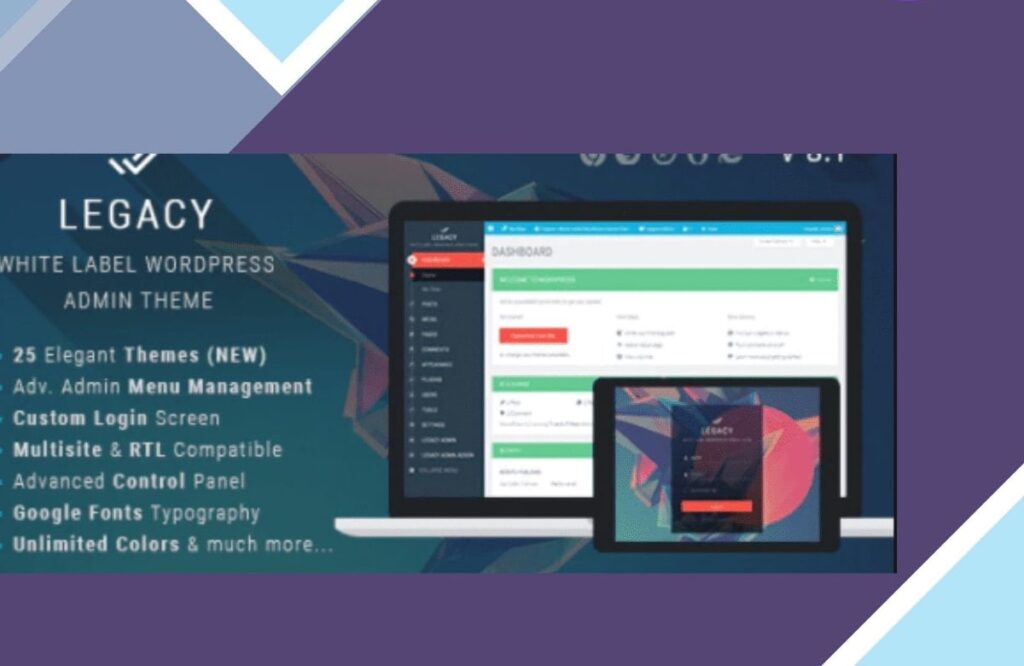 Legacy – White label WordPress Admin Theme