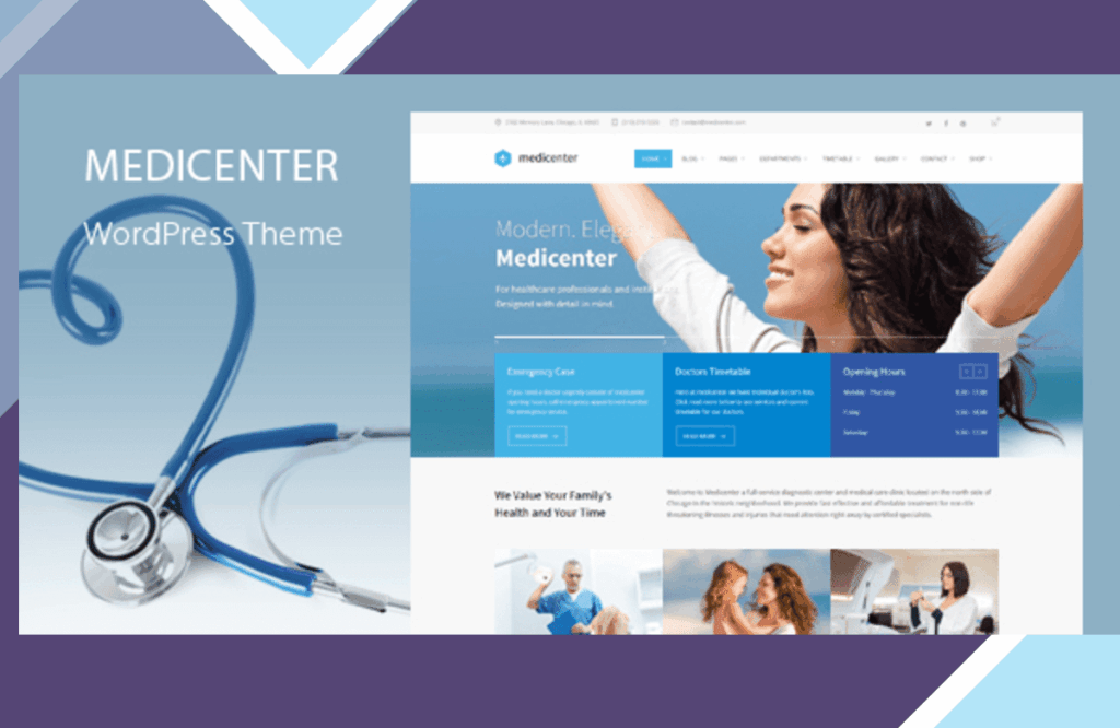 MediCenter – Health Medical Clinic WordPress Theme