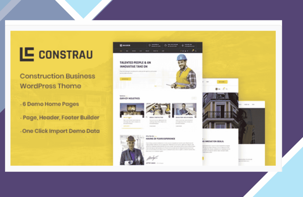 Constrau – Construction Business WordPress Theme