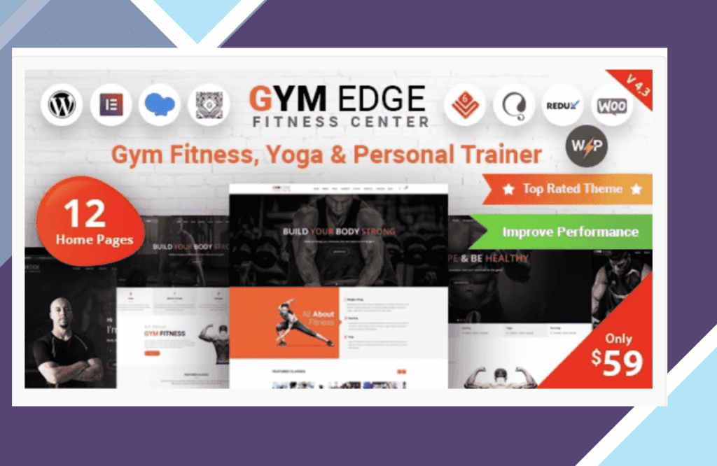 Gym Edge – Gym Fitness WordPress Theme