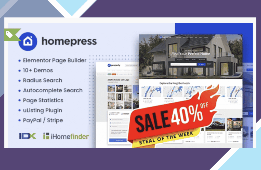 HomePress – Real Estate WordPress Themes