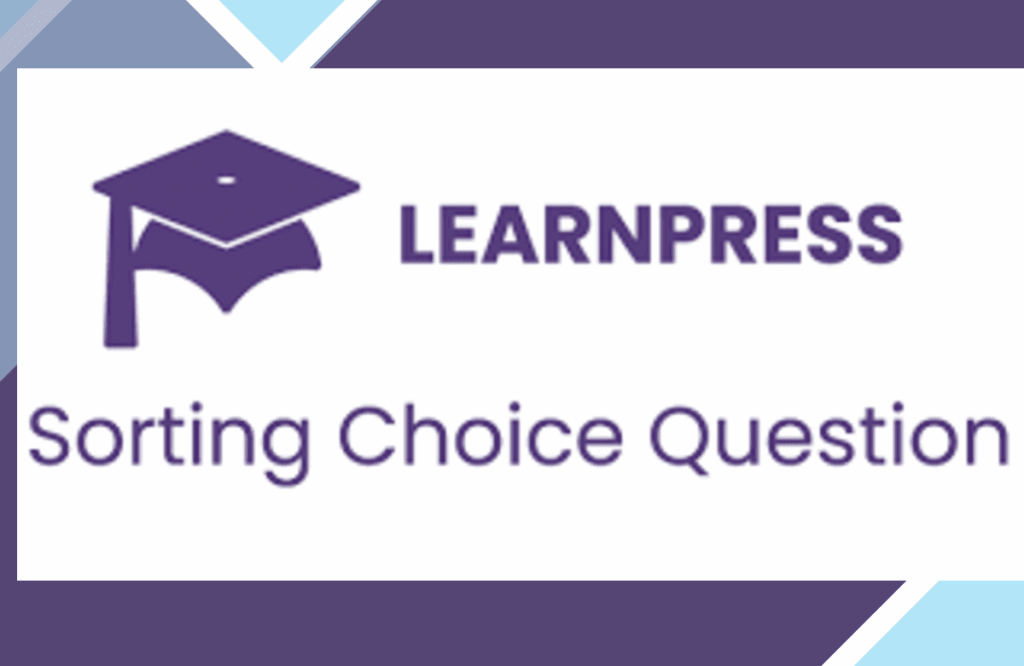 LearnPress – Sorting Choice Question