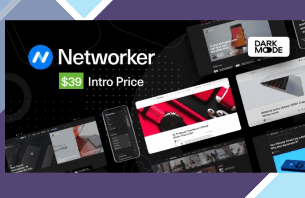 Networker – Tech News WordPress Theme with Dark Mode