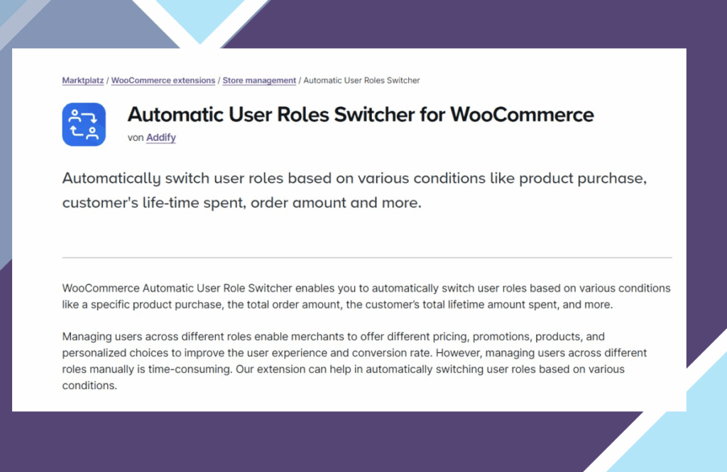 Automatic User Roles Switcher