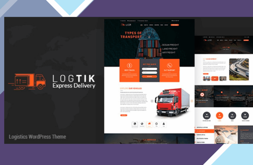 Logtik | Logistics, Transportation Theme