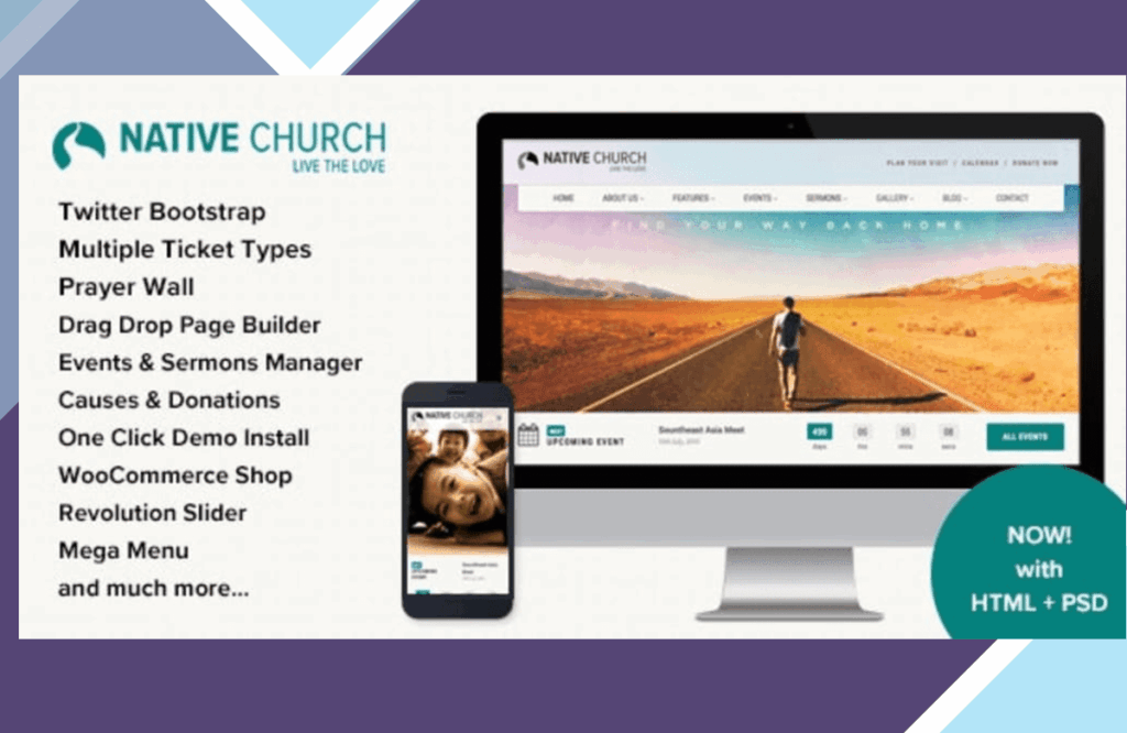 Native Church – Multi Purpose WordPress Theme