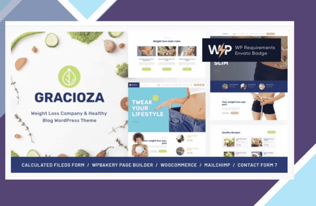 Gracioza | Weight Loss Company and Healthy Blog WordPress Theme