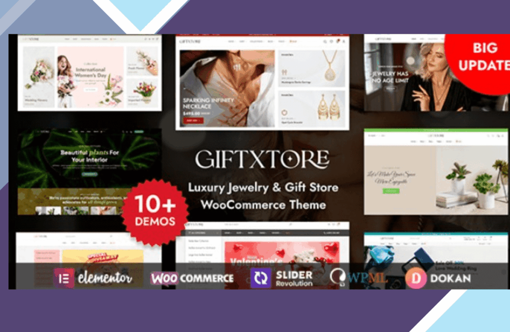 GiftXtore – Luxury Jewelry and Gift Store Elementor WooCommerce WordPress Theme