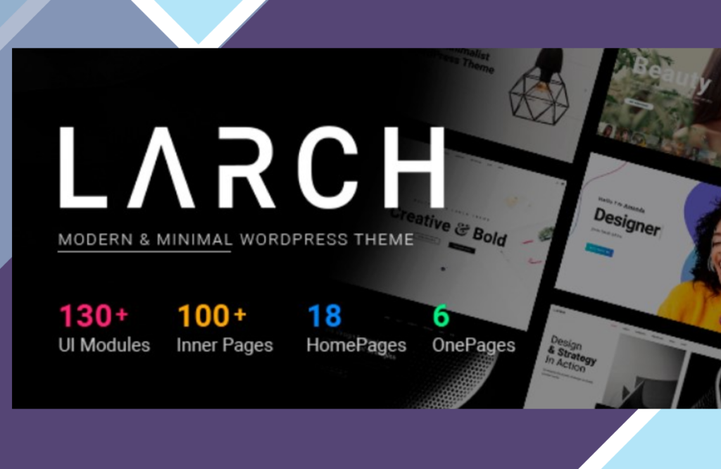 Larch – Responsive Minimal Multipurpose WordPress Theme