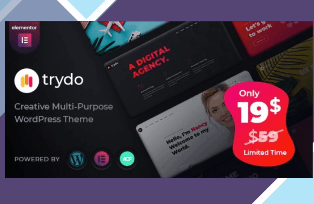 Trydo – Creative Agency and Portfolio WordPress Theme