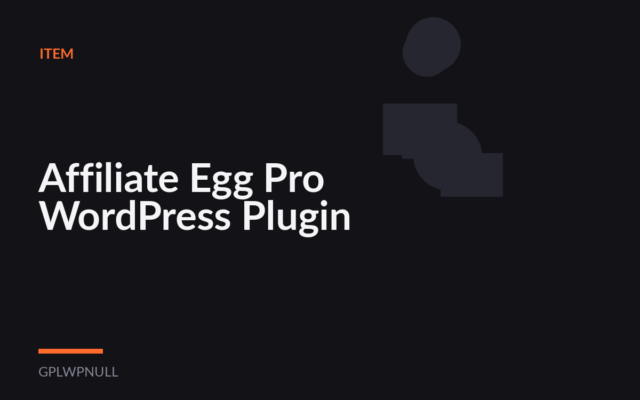 Affiliate Egg Pro WordPress Plugin
