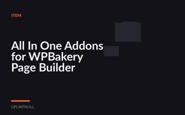 All In One Addons for WPBakery Page Builder