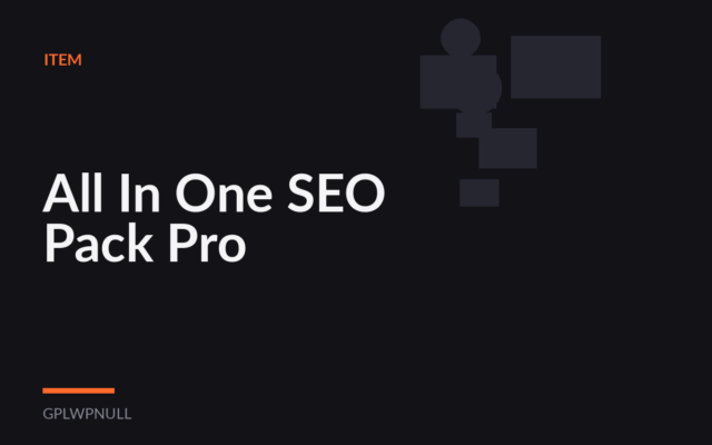 All In One SEO Pack Pro