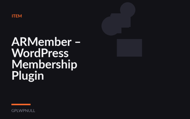 ARMember – WordPress Membership Plugin