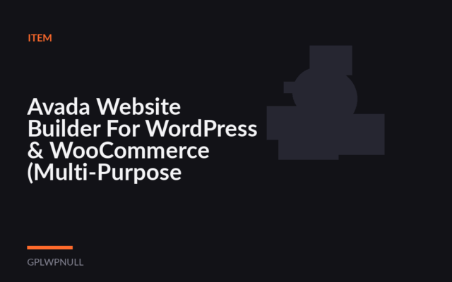 Avada Website Builder For WordPress & WooCommerce (Multi-Purpose WordPress Theme)