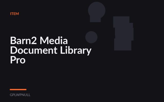 Barn2 Media Document Library Pro