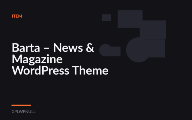 Barta – News & Magazine WordPress Theme