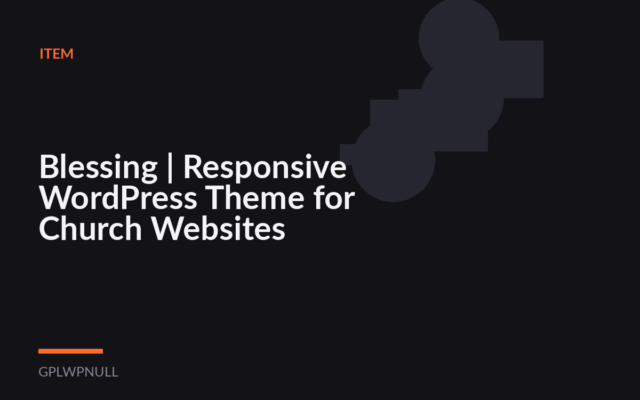 Blessing | Responsive WordPress Theme for Church Websites