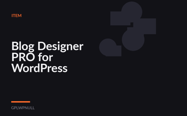 Blog Designer PRO for WordPress