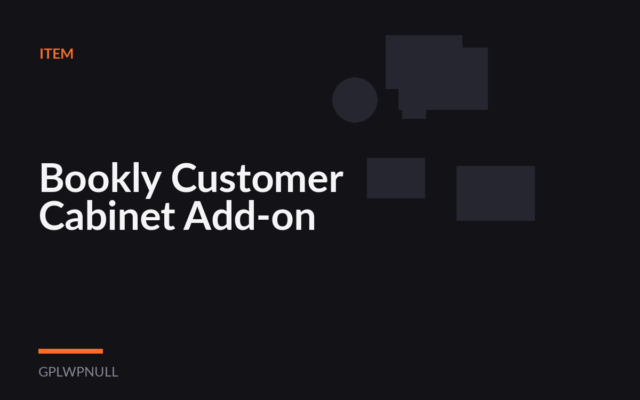 Bookly Customer Cabinet Add-on