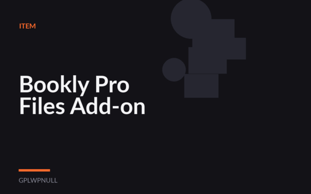 Bookly Pro Files Add-on