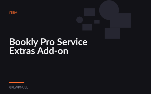 Bookly Pro Service Extras Add-on