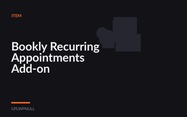 Bookly Recurring Appointments Add-on