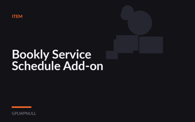 Bookly Service Schedule Add-on