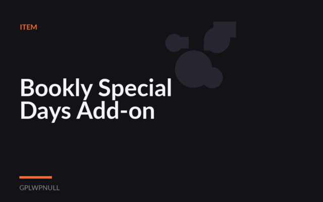 Bookly Special Days Add-on