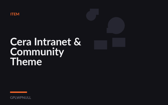Cera Intranet & Community Theme