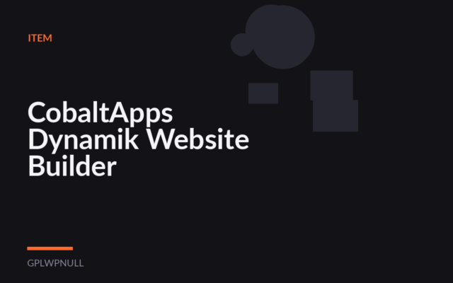 CobaltApps Dynamik Website Builder