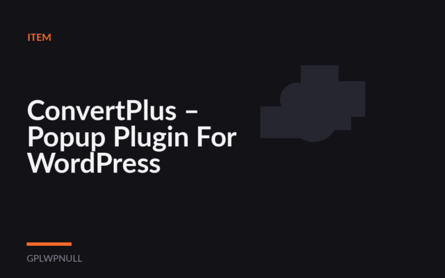 ConvertPlus – Popup Plugin For WordPress