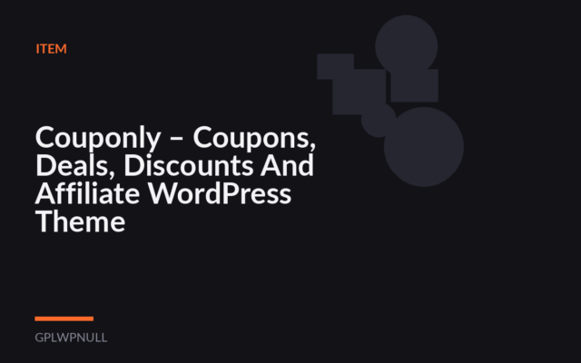 Couponly – Coupons, Deals, Discounts And Affiliate WordPress Theme